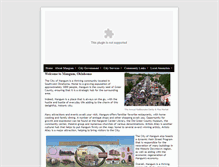Tablet Screenshot of cityofmangum.com